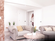 丰满的红发女郎劳伦·菲利普斯拍摄吃鸡巴场景