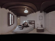 Undressed on the bed