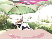 Virtual reality Summer Fun banging hot chicks near swimming pool