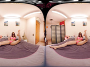 Kitana is playing with her new VR Webcam