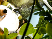 清新自然房不太持久的小伙提前开好房等待苗条年轻长发妹子来打炮听对白貌似是援交妹操完穿衣服就走