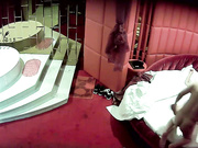 单位中年男领导和漂亮女下属酒店偷情,男的真猛干完后女的睡着了还不放过继续把她操醒,干完后接着又操!国语