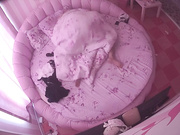 TP鍾點房年輕情侶剛幹完送外賣就來了補充點體力