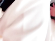 国产CD系列推特超人气伪娘鹿九九女装和小哥一起前后夹击3P自己的大奶女朋友